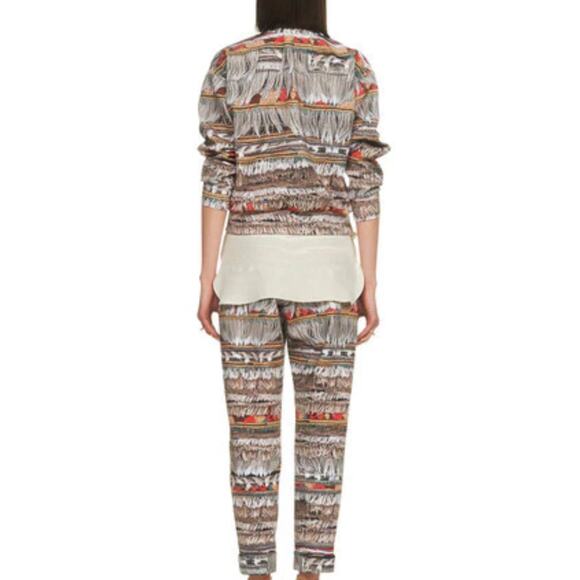 MARA HOFFMAN Neoprene Sweatshirt Fringe Photo Print Pullover Sweater - Picture 3 of 13